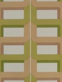 beige groen geometrisch patroon
