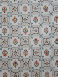 Tegelpatroon vintage geometrisch behang