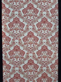 Rood beige vintage medaillon behang