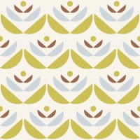LAVMI behang Cookies groen blauw geometrische bloem