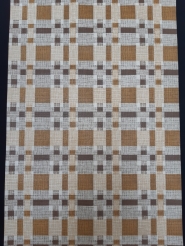 Bruin vintage geometrisch behang