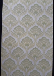 Groen medaillon vintage behang