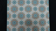 blauwe bloemen vintage behang