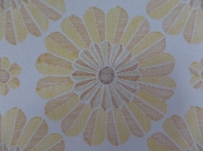 geel oranje bloemenbehang