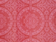 donkerrood geometrisch vintage behang