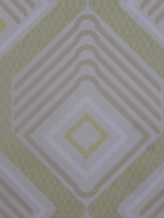 vintage behang geometrisch groen beige