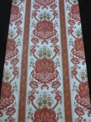 vintage medaillon behang rood